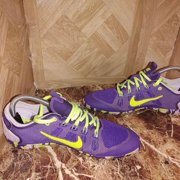Nike Purple and Neon Green Athletic Shoes - Picture 6 of 12